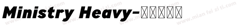 Ministry Heavy字体转换